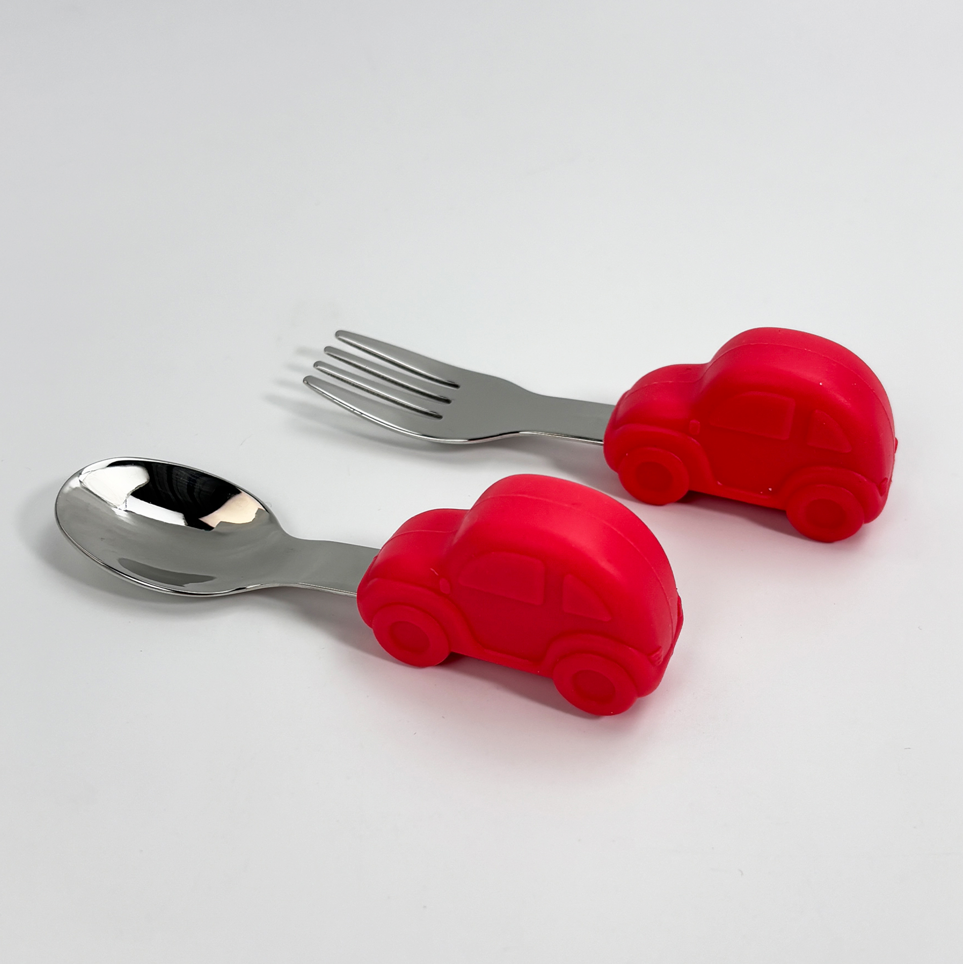 Kids’ Stainless Steel Fork And Spoon Set with Case