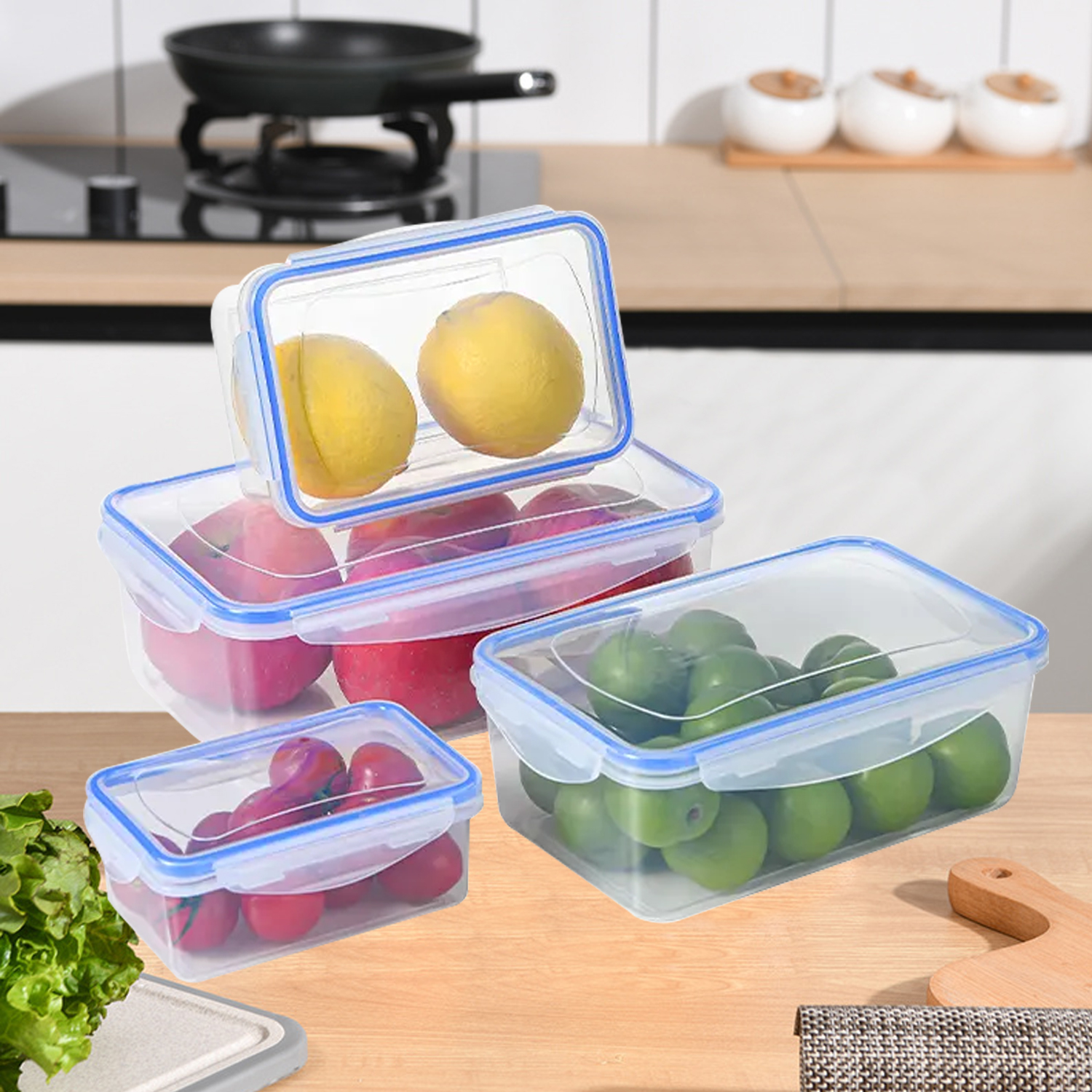 Food Storage Containers With Lids Airtight Food Storage Refrigerator Fresh-Keeping Box