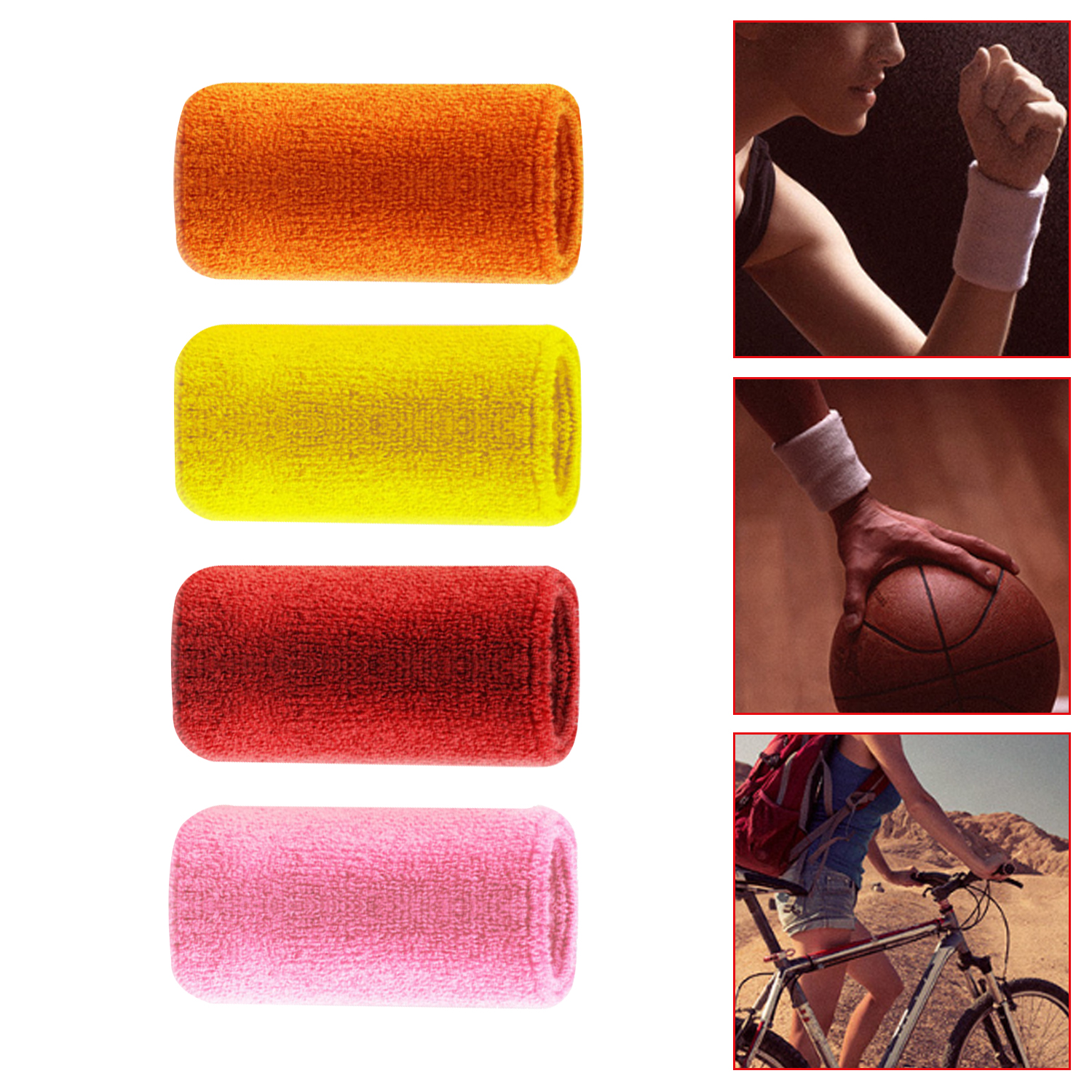 7.5*11CM Men Women Girls Knitted Elastic Sweat Sport Basketball Gym Sweatband Handband