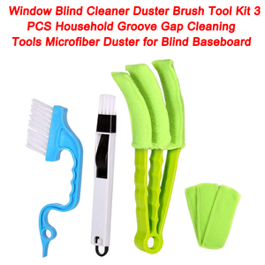 Window Cleaner Brush Household Groove Gap Cleaning Tools Microfiber Duster for Blind Baseboard