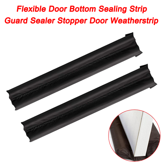 Flexible Door Bottom Sealing Strip Guard Sealer Stopper Door Weatherstrip
