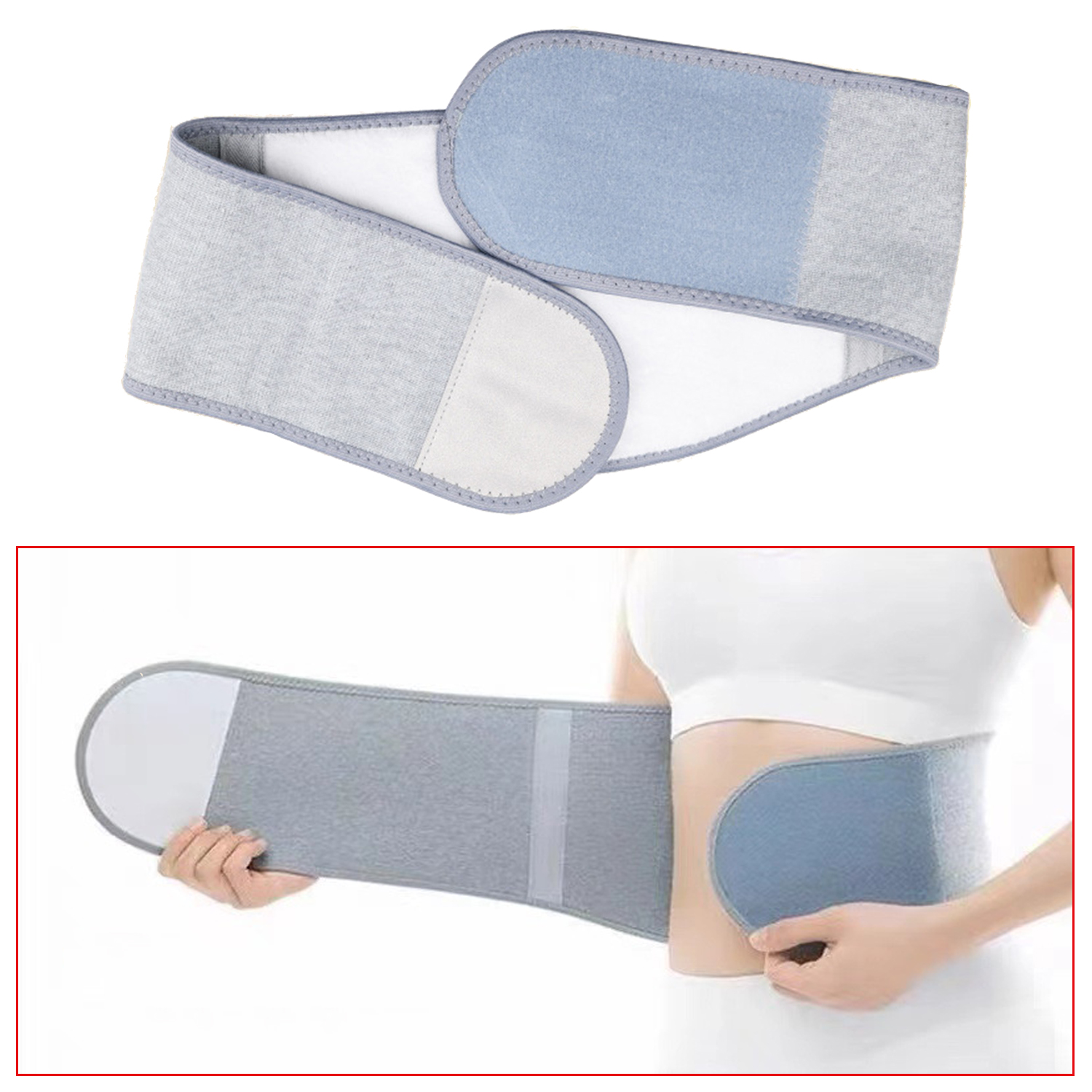 Waist Slimming Belt Natural Bamboo Charcoal Fibber Breathable Waist Support Belt To Keep Warm