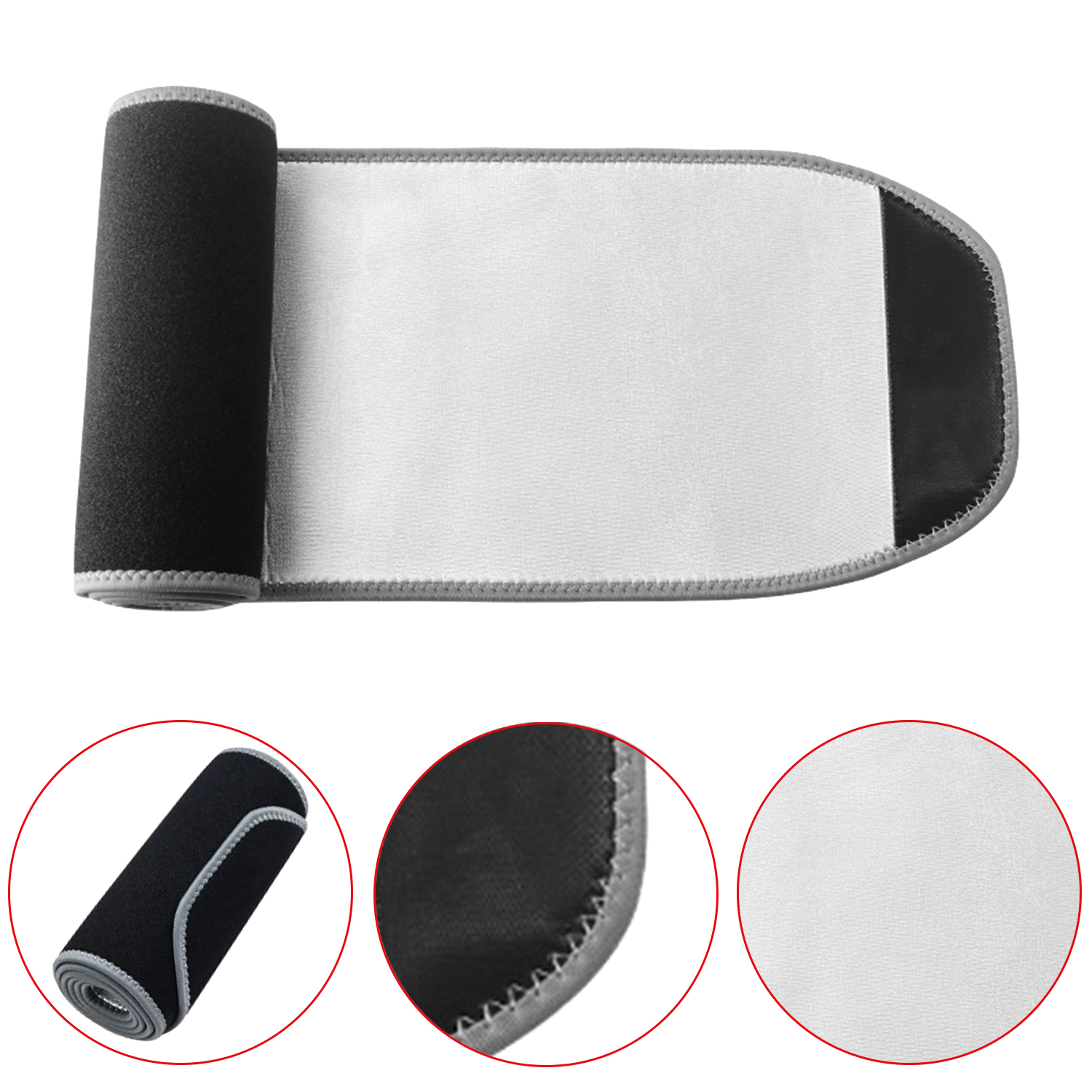 Waist Support Belt Silver Ion Sweating Belt Men And Women Fat Burning Thin Belly Sweating Abdominal Weight Loss Thin Sports Fitness Belt