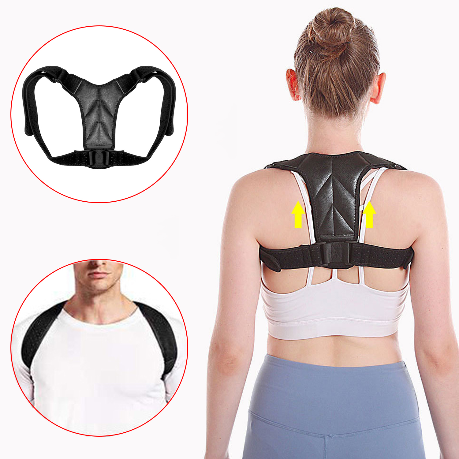 Back Posture Corrector Freedom Adjustable Shoulder Support Brace Clavicle Brace Upper