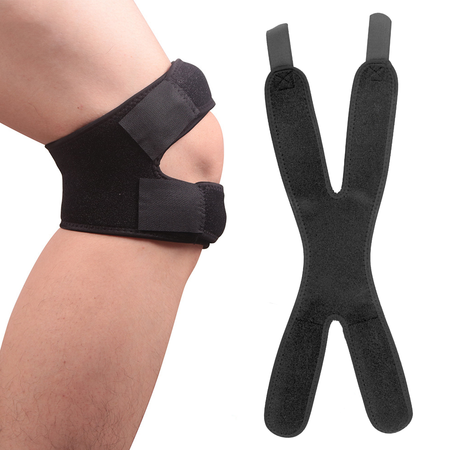 Sports Knee Pad Protector Patellar Band Knee Support Protector For Fitness Basketball Volleyball Anti-fall Knee Brace