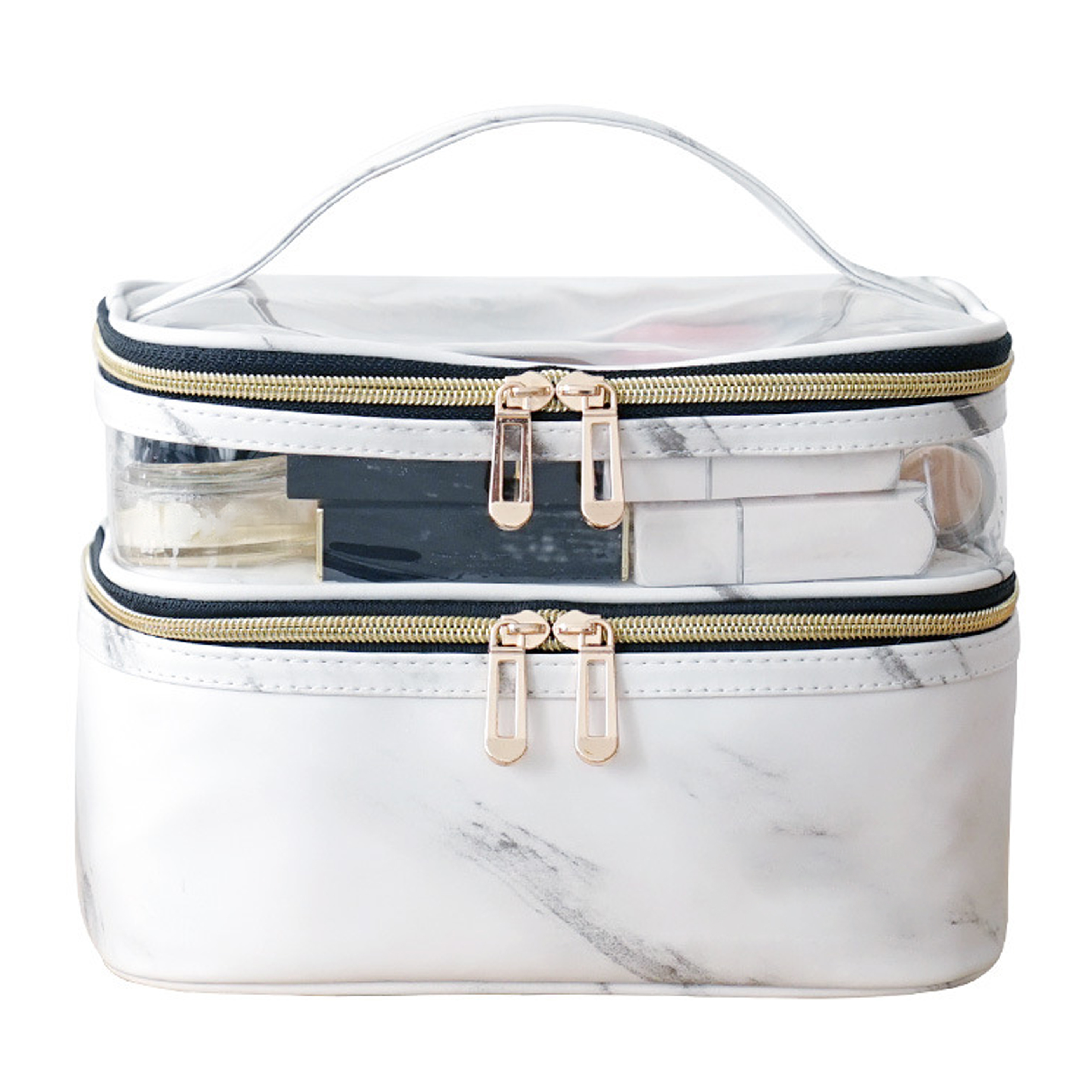 Double Layer Travel Makeup Bag