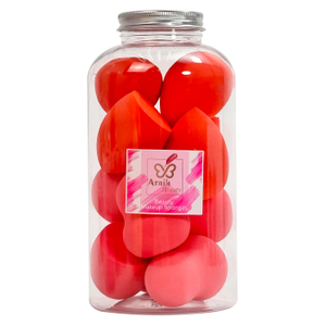 11 Makeup Sponges with 1 Storage Jar