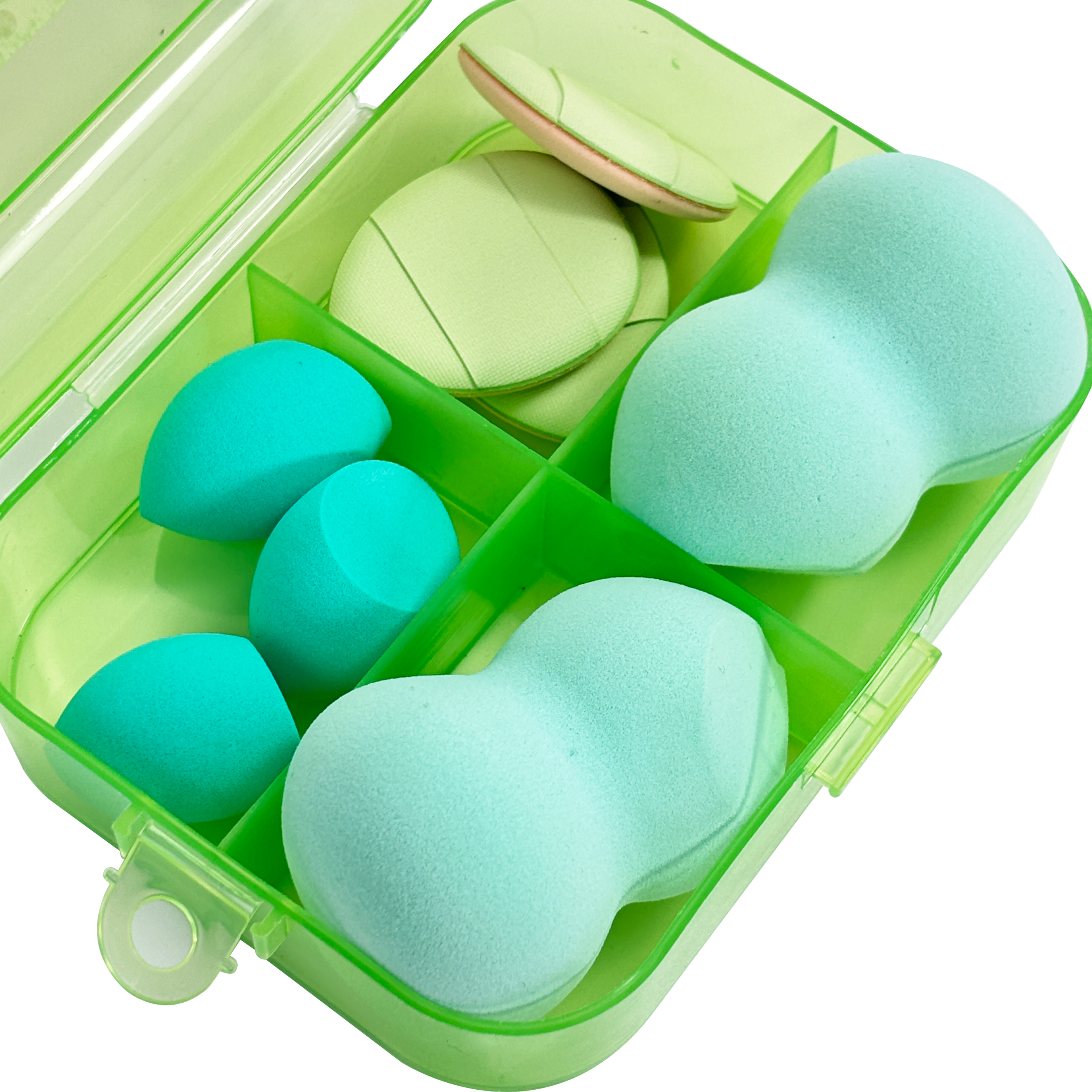 8 Makeup Sponges with 1 Storage Box