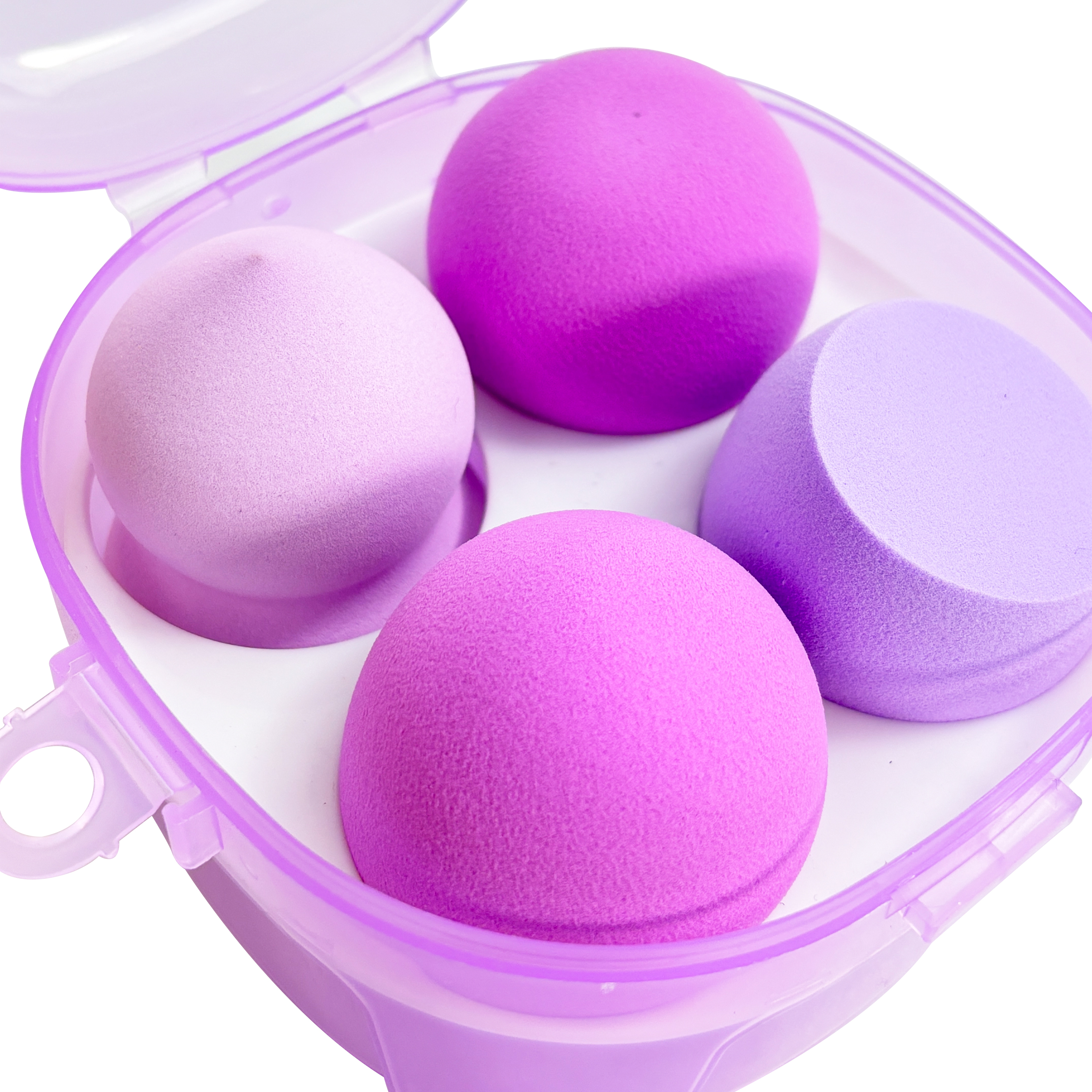 4 Makeup Sponges with 1 Storage Box
