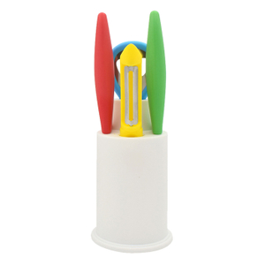 5-Piece Kitchen Tool Set With Storage Base