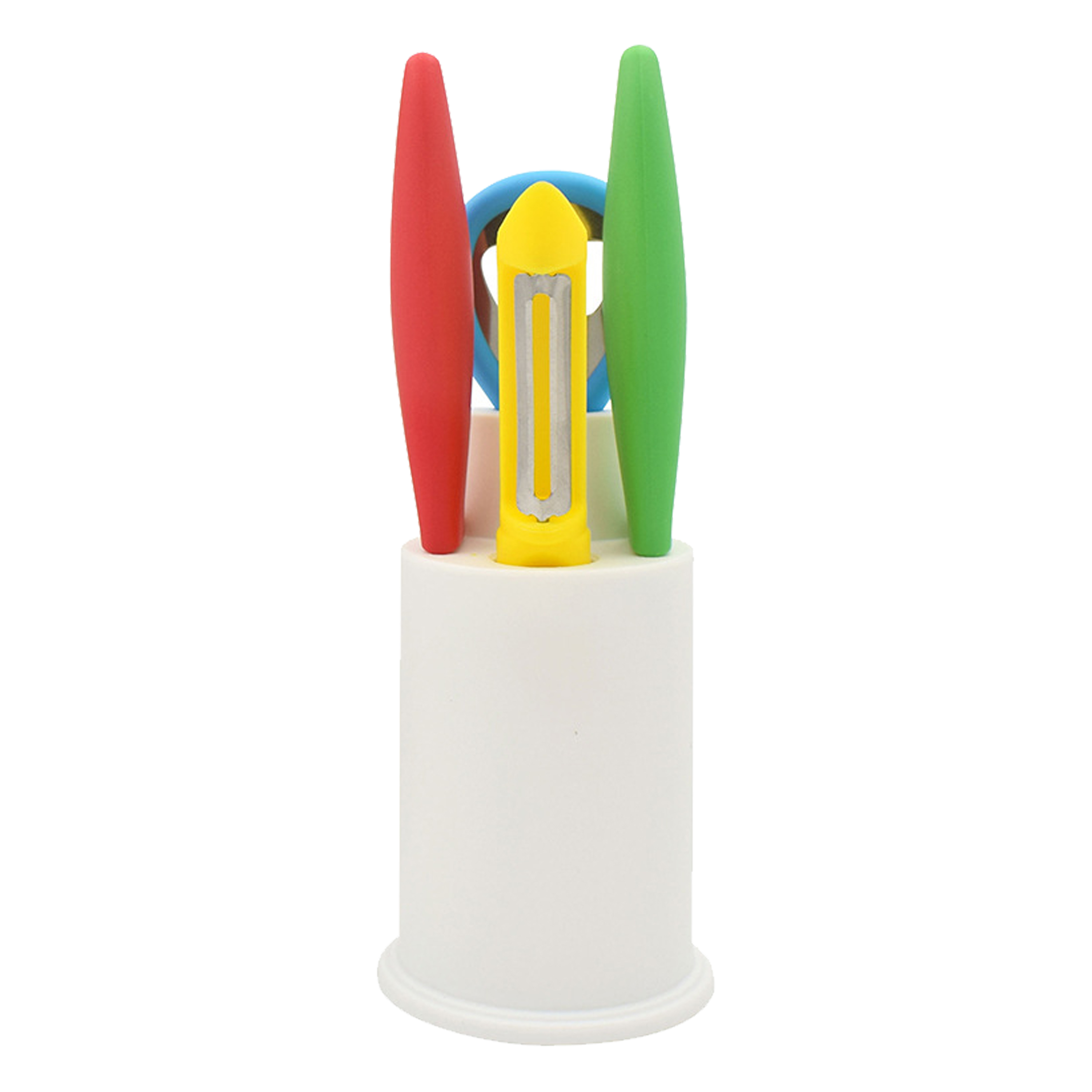 5-Piece Kitchen Tool Set With Storage Base