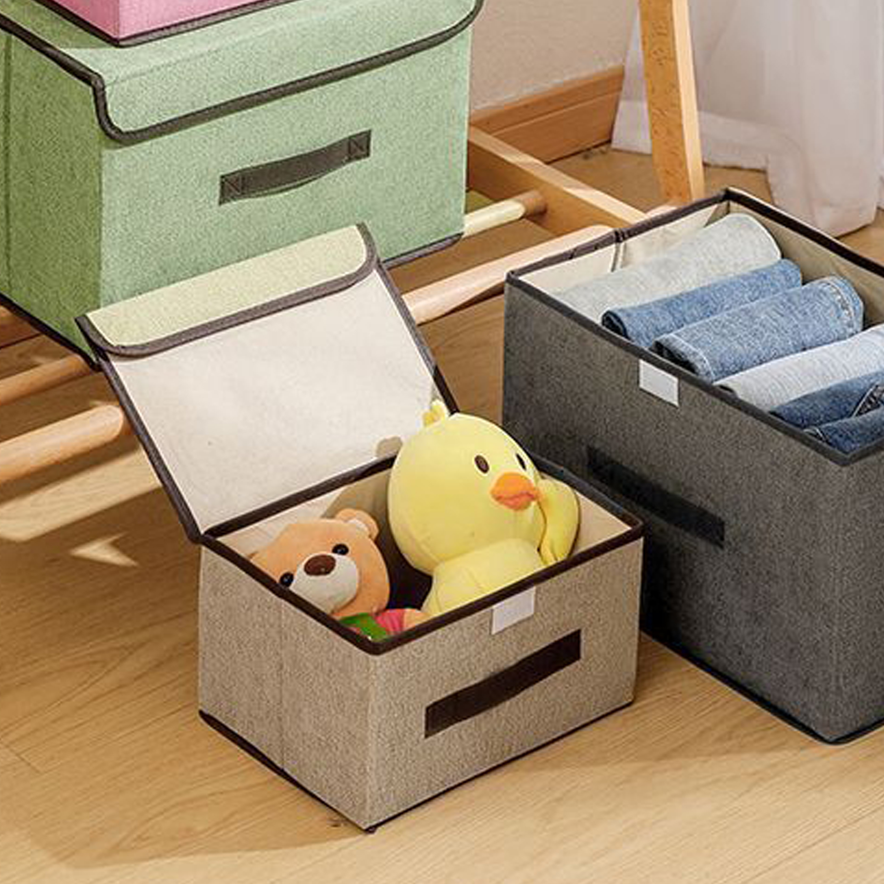 Foldable Clothes Storage Box for Home Use