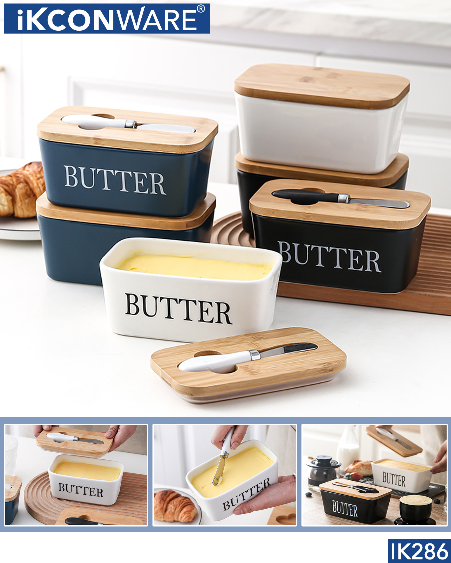 Revolutionize Your Kitchen with The IKCONWARE Butter Dish - Model IK286