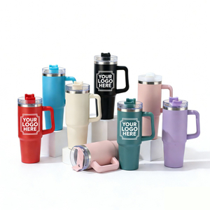 30oz Custom Logo Stainless Steel Tumbler Multi-color Insulated Handle Mug
