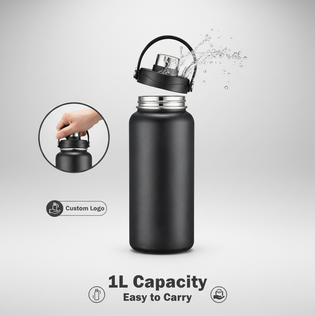 Large-capacity Stainless Steel Water Jug Portable Handle Insulated Bottle