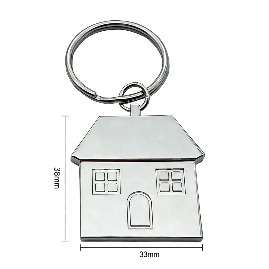 House-shaped Keychain Custom Logo Keychain
