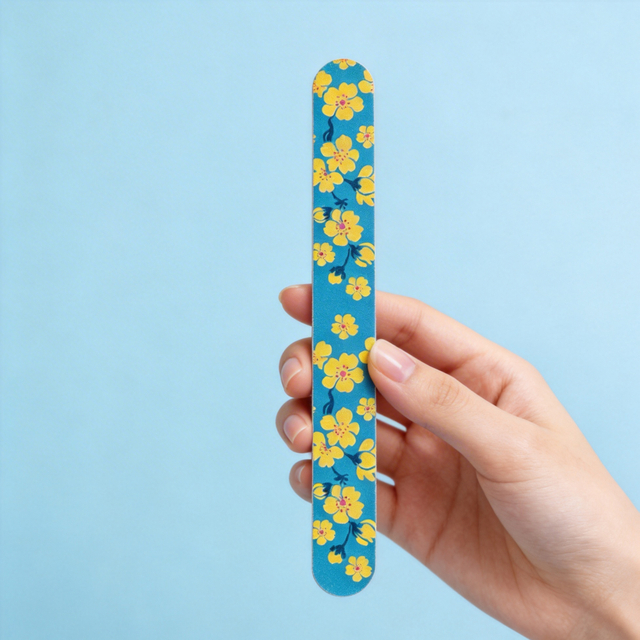 Set of 5 Colorful Floral Nail File