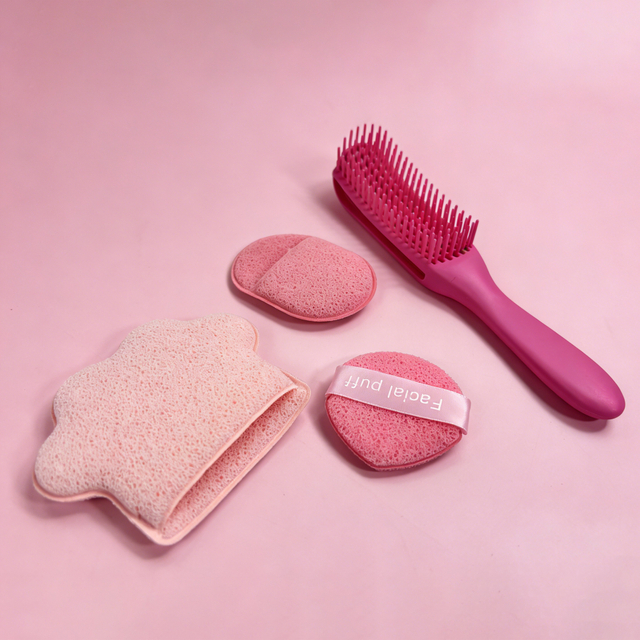 Set of 4 Pink Theme Beauty Accessories