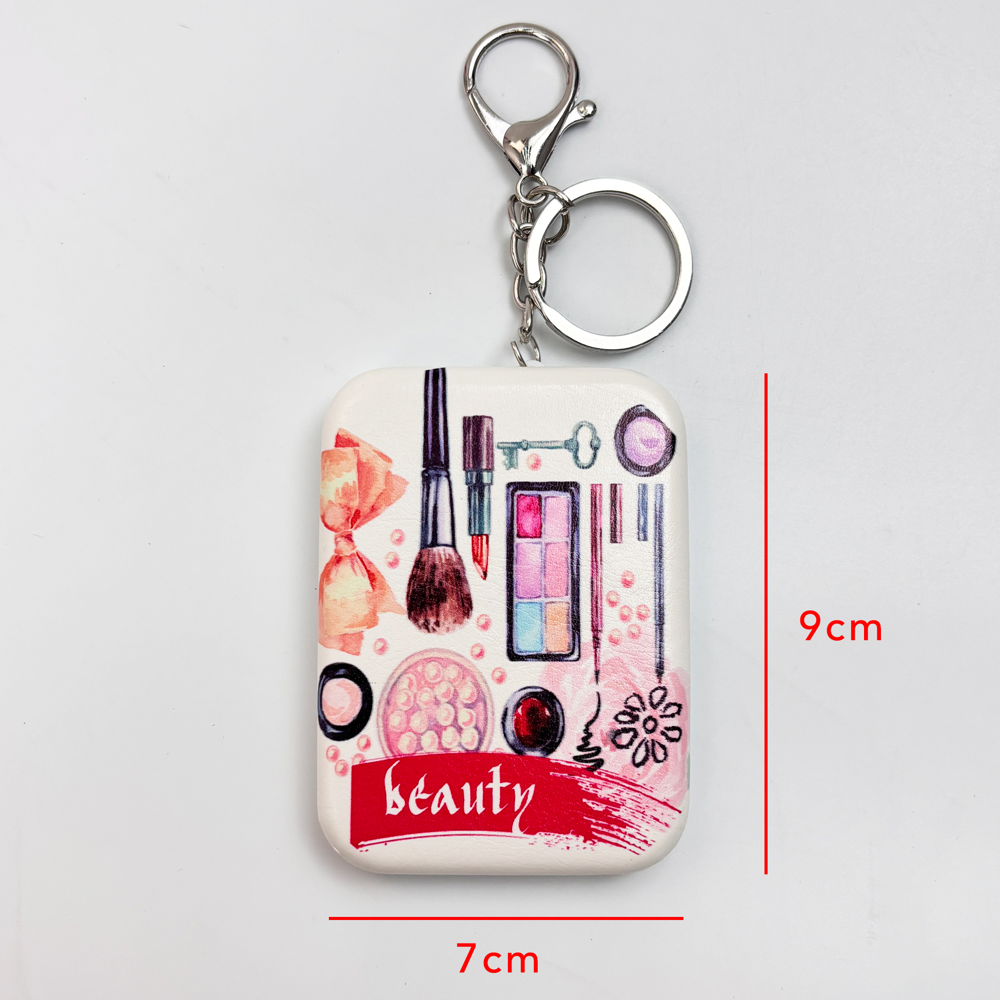 Beauty Print Rectangular Compact Mirror