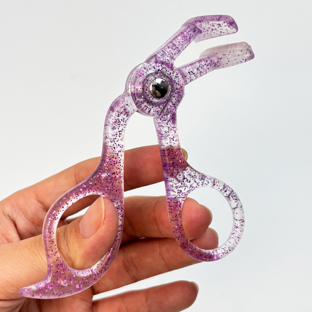 Purple Glitter Plastic Eyelash Curler
