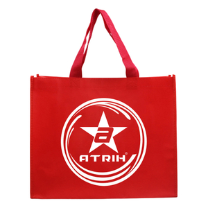 Reusable Red Non-Woven Tote Bag