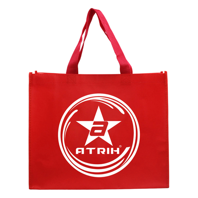 Reusable Red Non-Woven Tote Bag