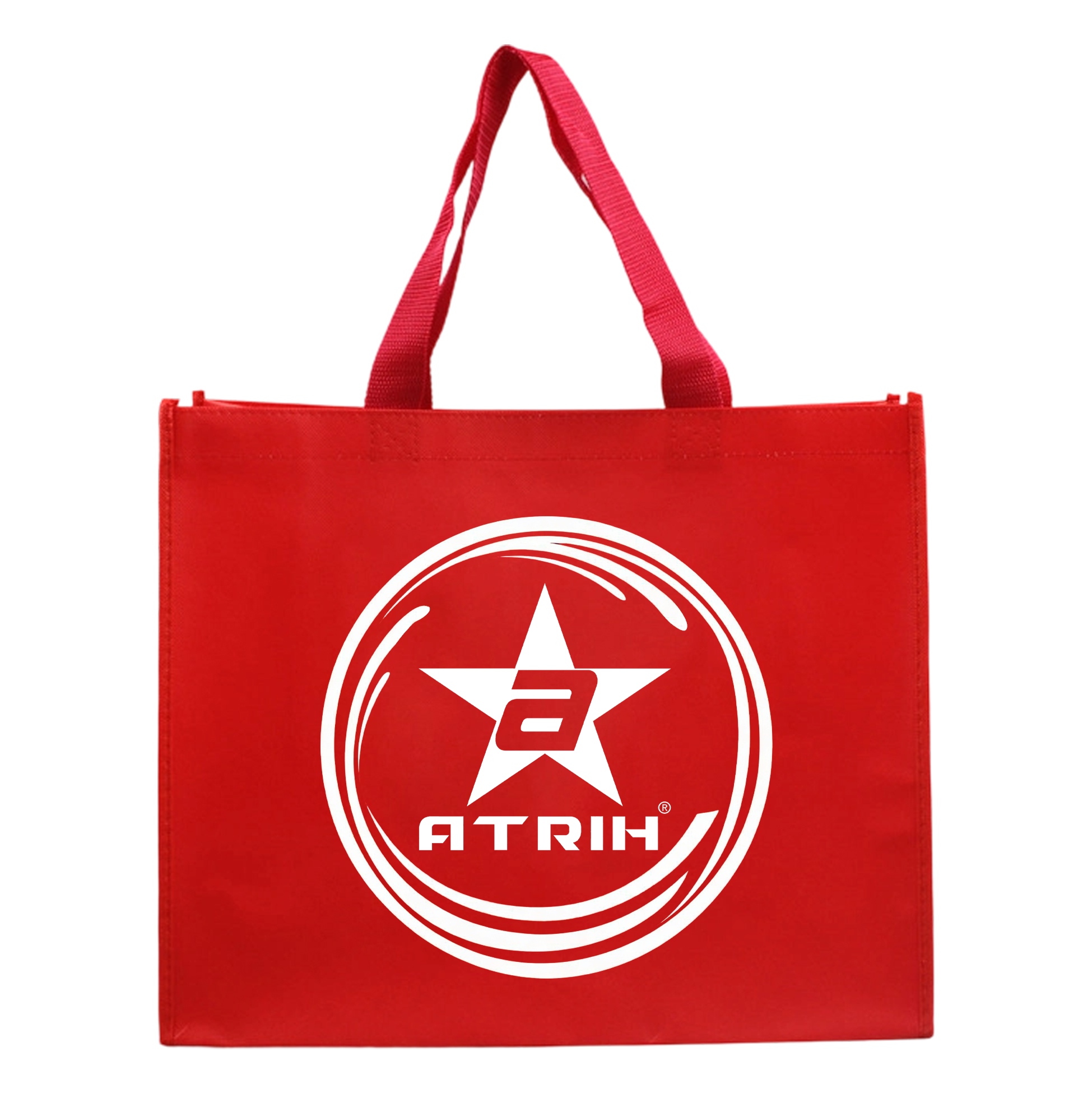 Reusable Red Non-Woven Tote Bag