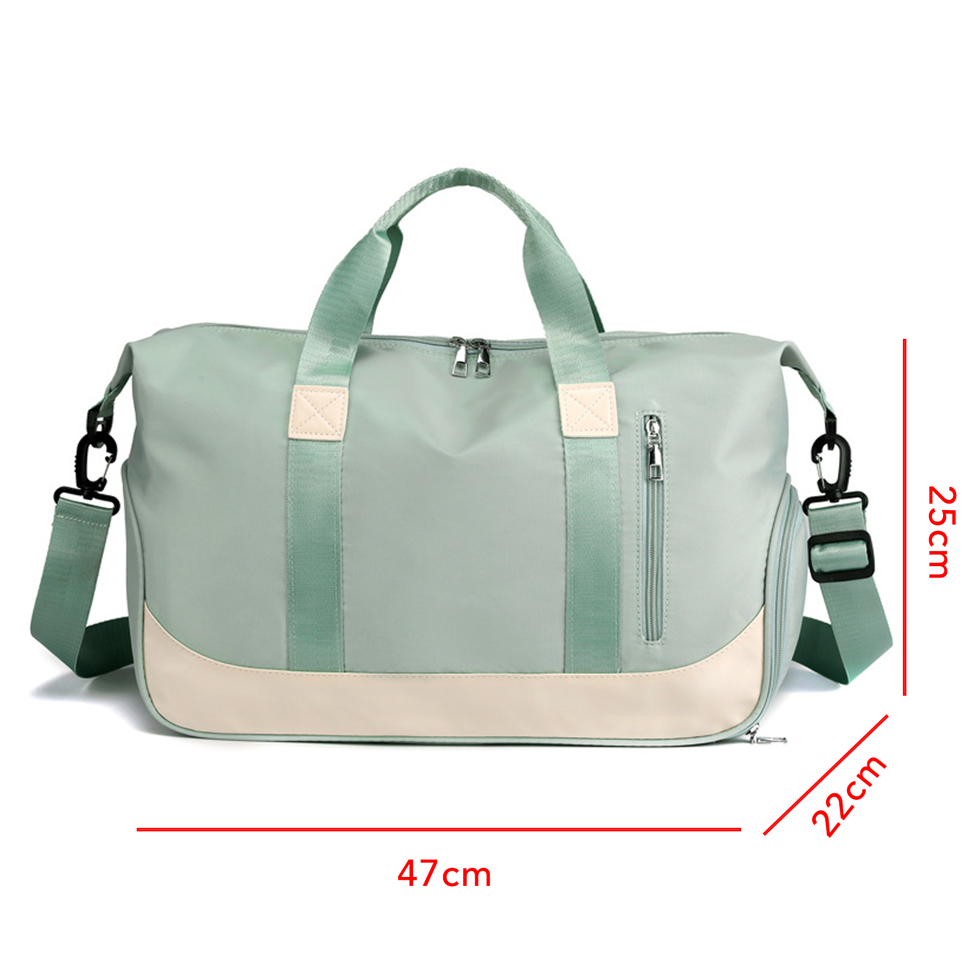 Sports Duffle Bag, Waterproof Gym Travel Weekender Bag