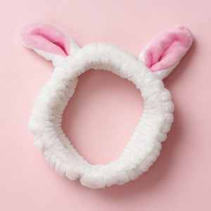 White Bunny Ear Headband