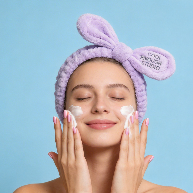 Lavender Bunny Ear Headband