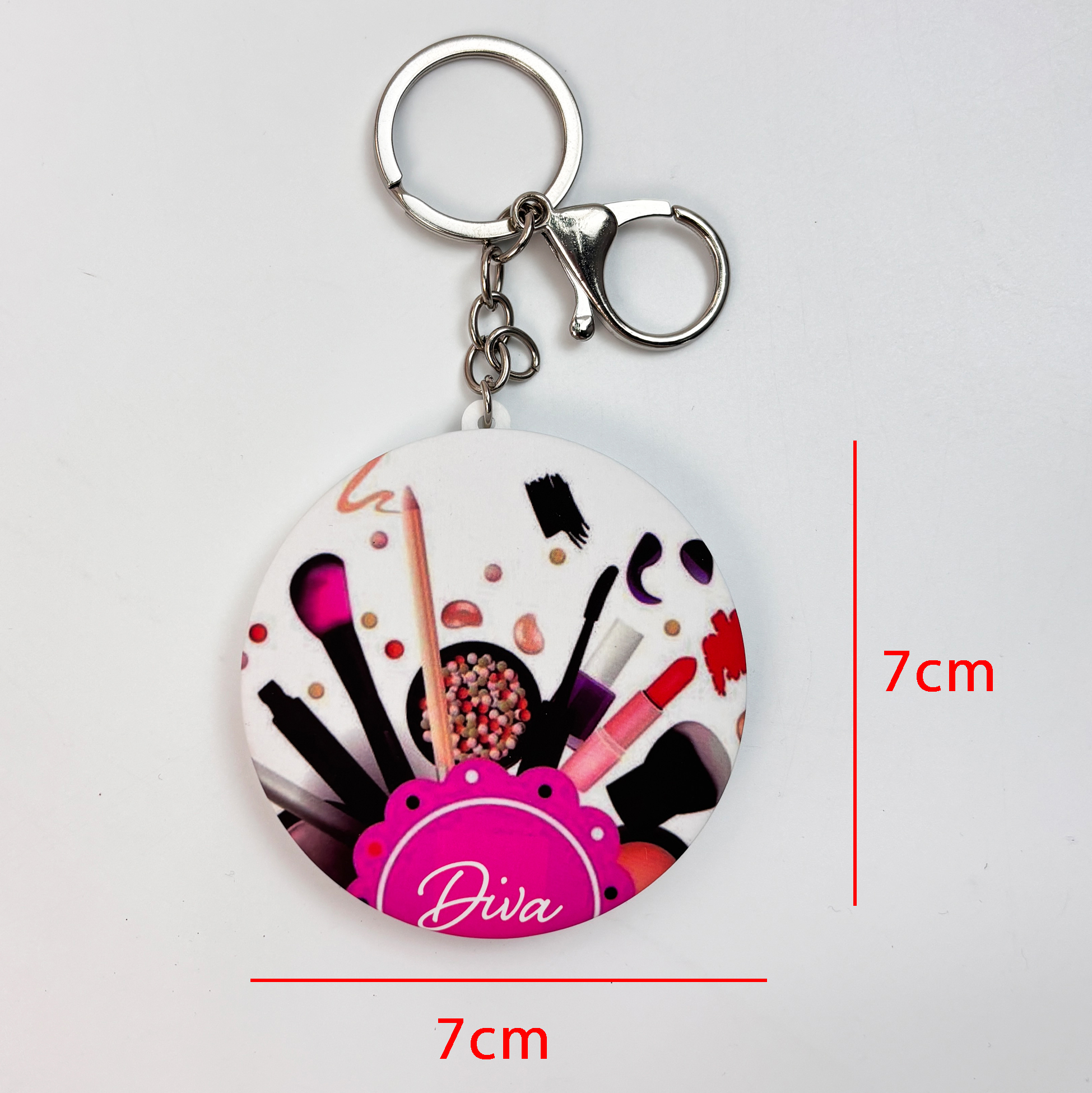 Diva Makeup Print Compact Mirror