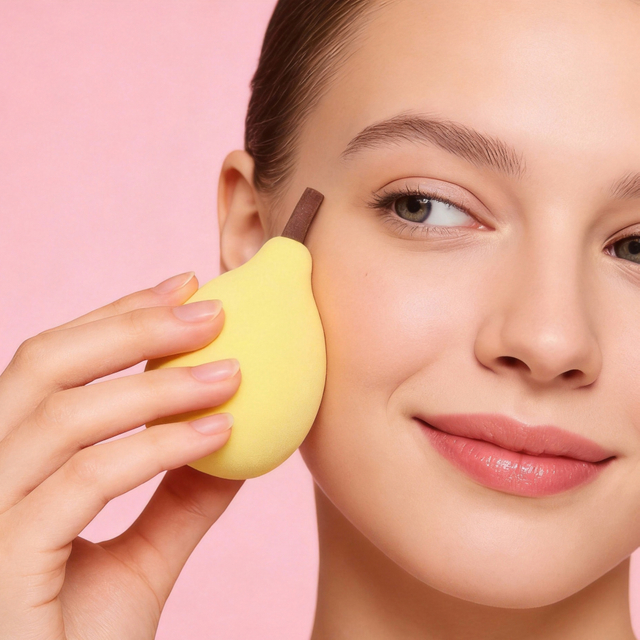 Set of 7 Fruit-shaped Facial Cleaning Puff