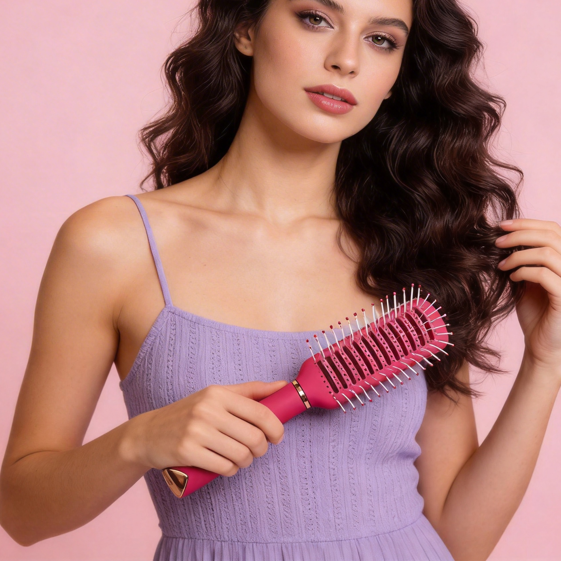 Rectangular Vented Hair Brush