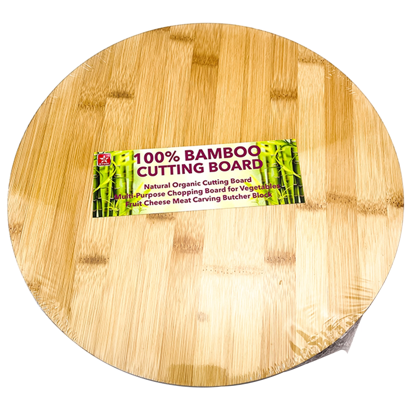 Eco-friendly Round Chopping Board Pizza Bamboo Wooden Cutting Board