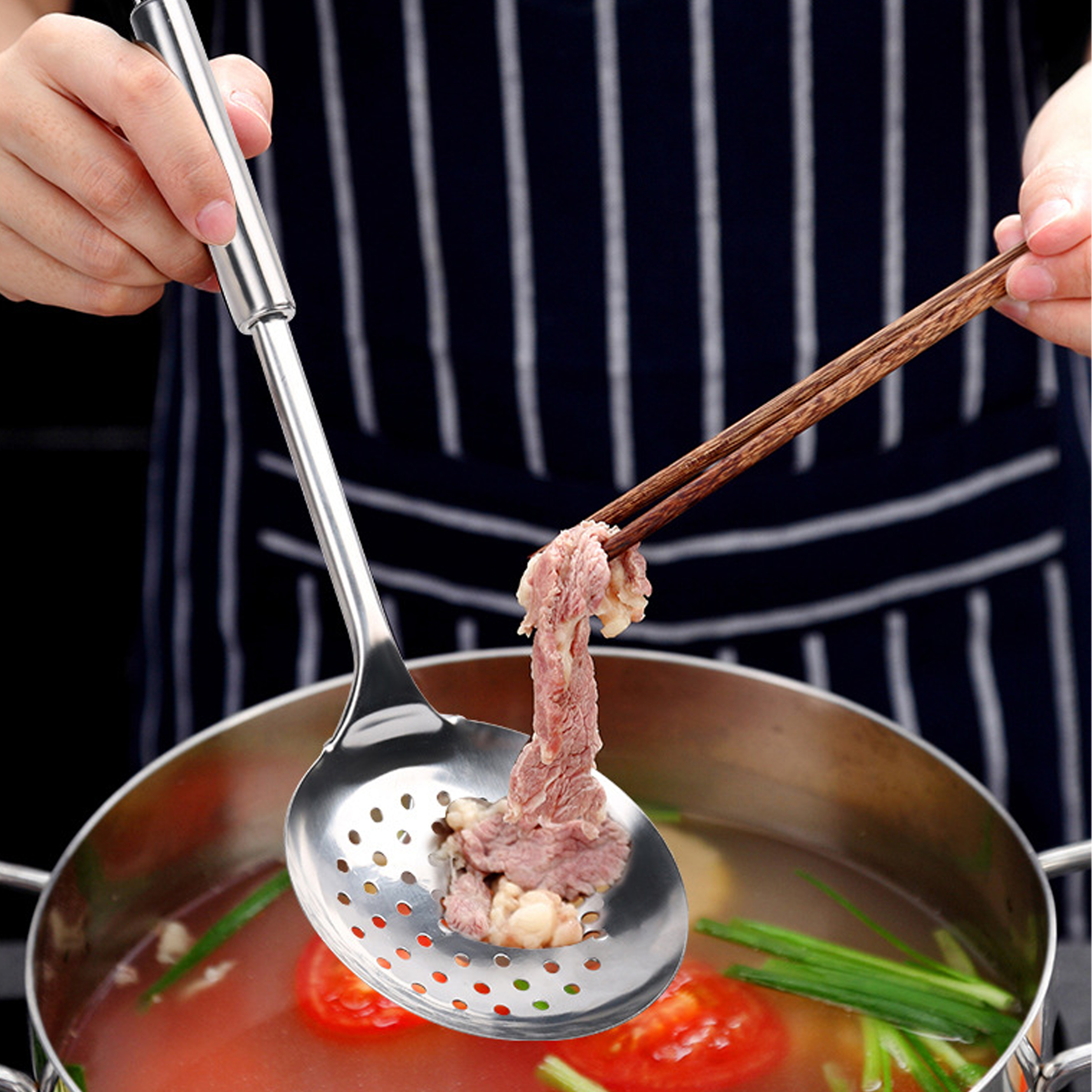 Stainless Steel Slotted Soup Ladle