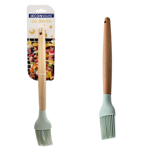 Wooden Handle Silicone Oil Brush