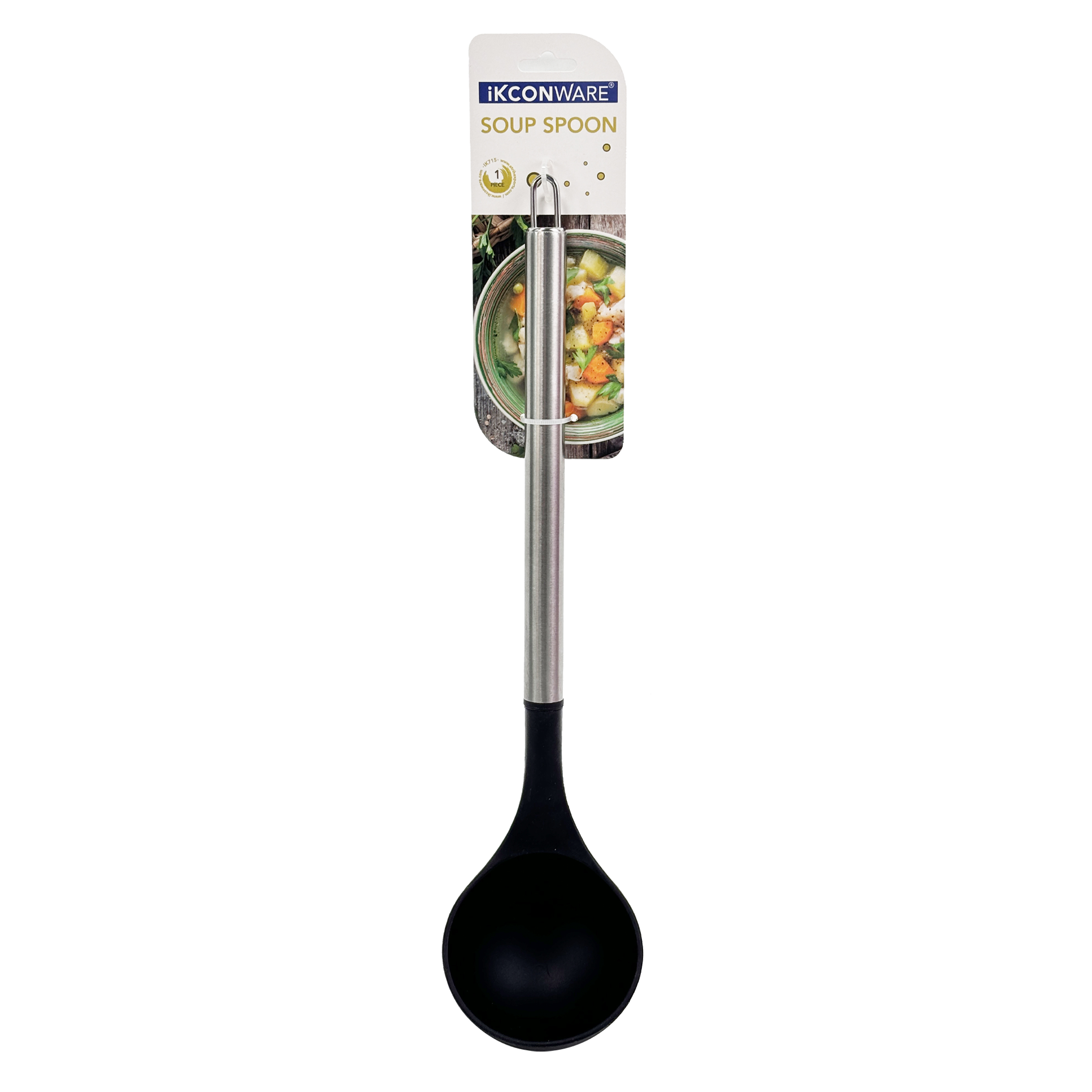 Stainless Steel Handle Silicone Soup Spoon