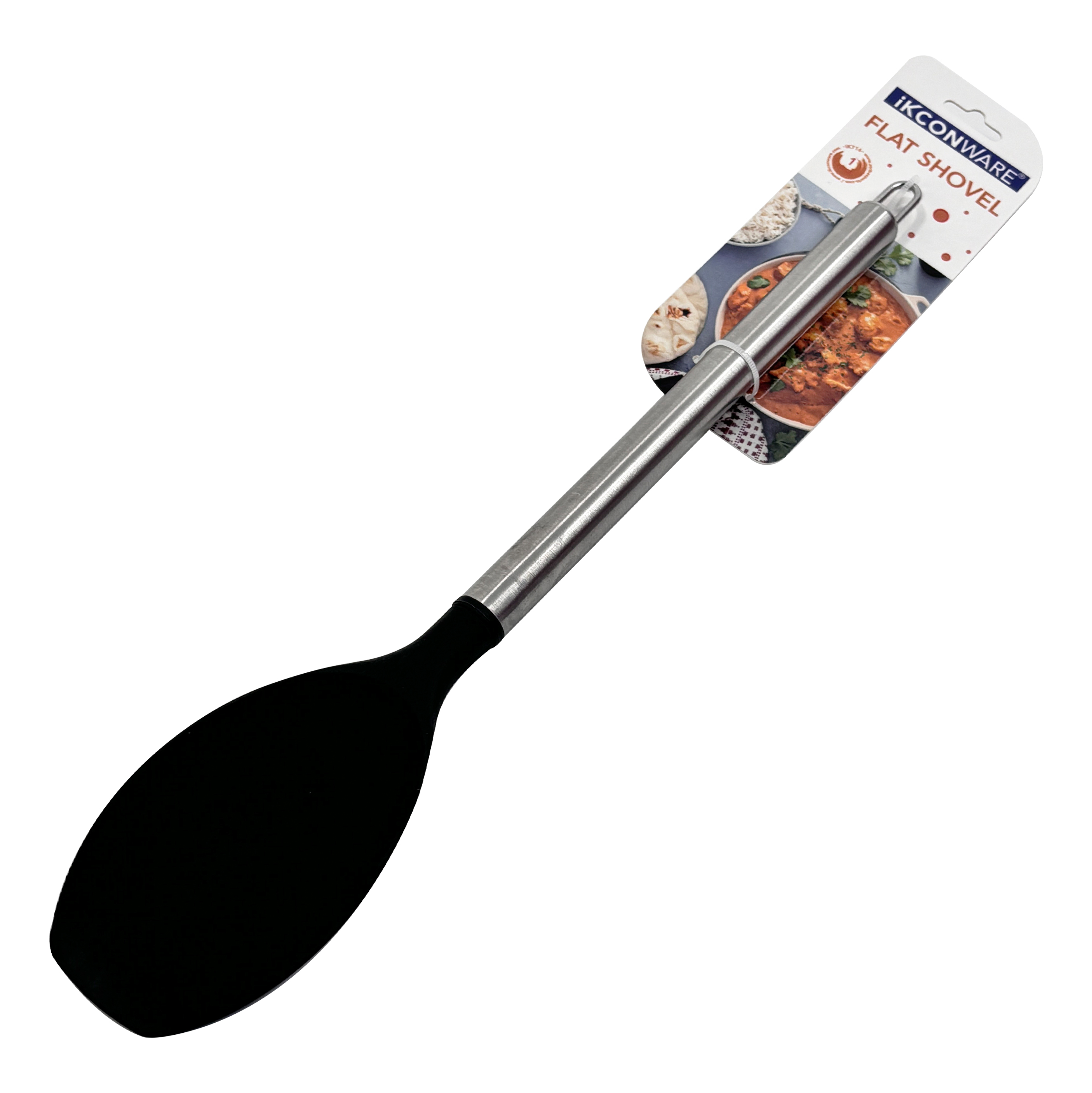 Stainless Steel Handle Silicone Flat Spoon