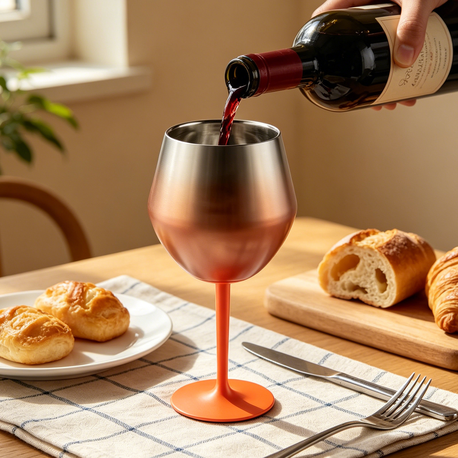 360ML Detachable Stainless Steel Wine Glass