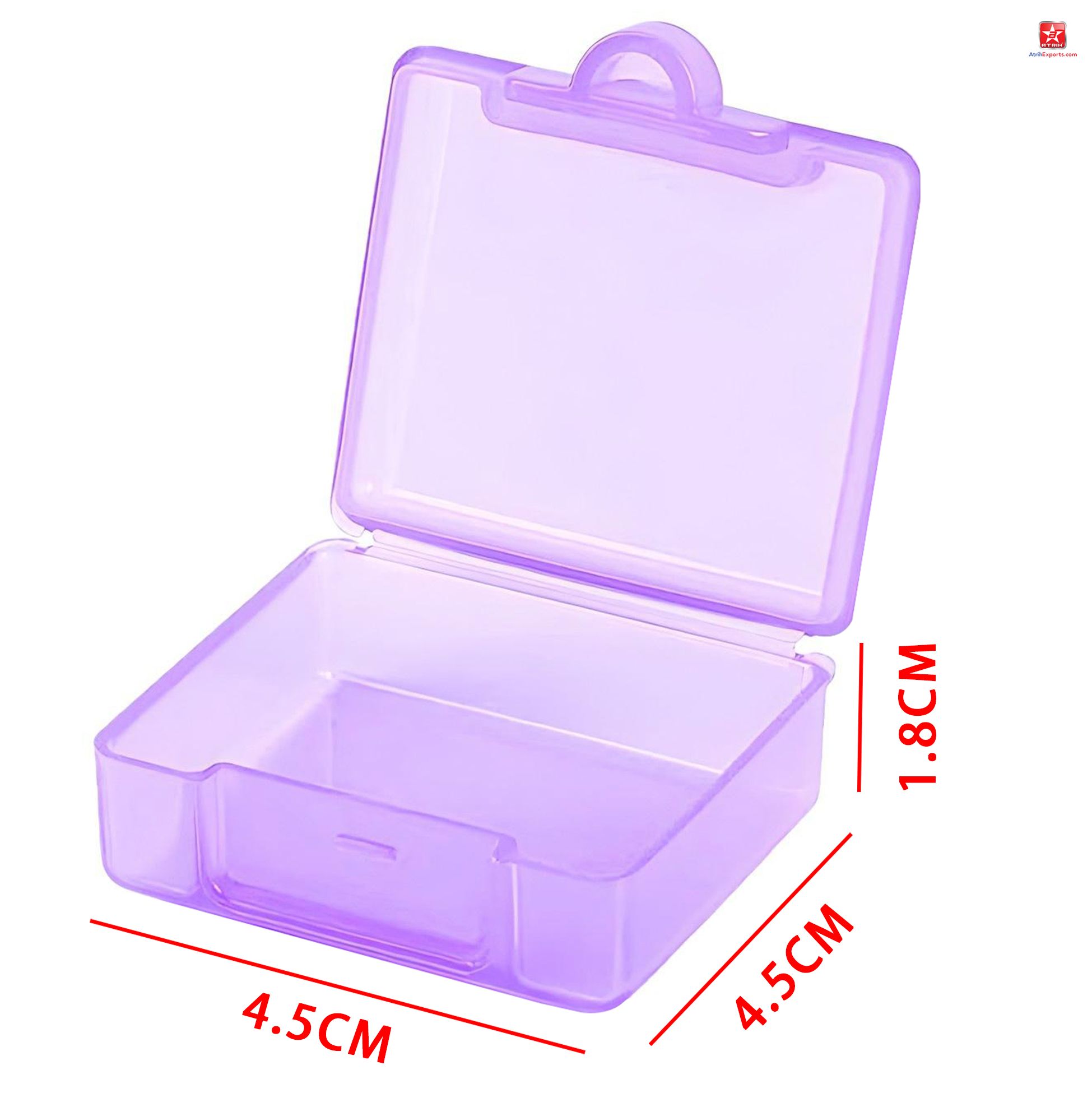 Colorful Plastic Single Compartment Pill Boxes