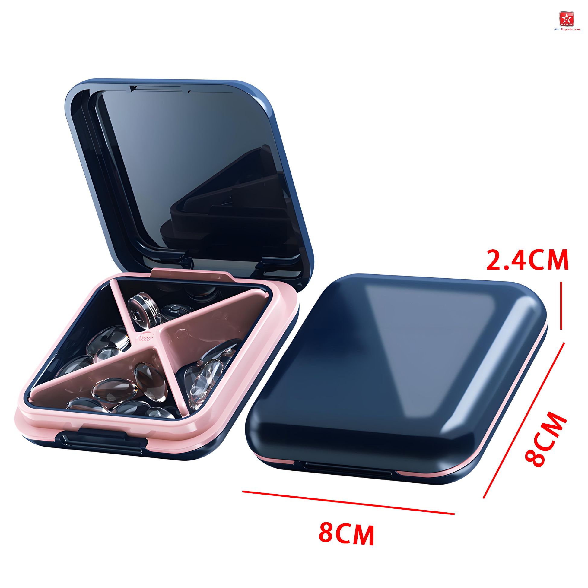 Portable Compartment Pill Organizer