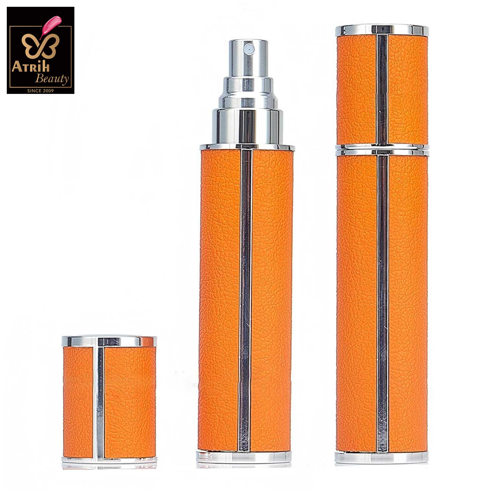 5ml Orange Leather Look Perfume Atomizer