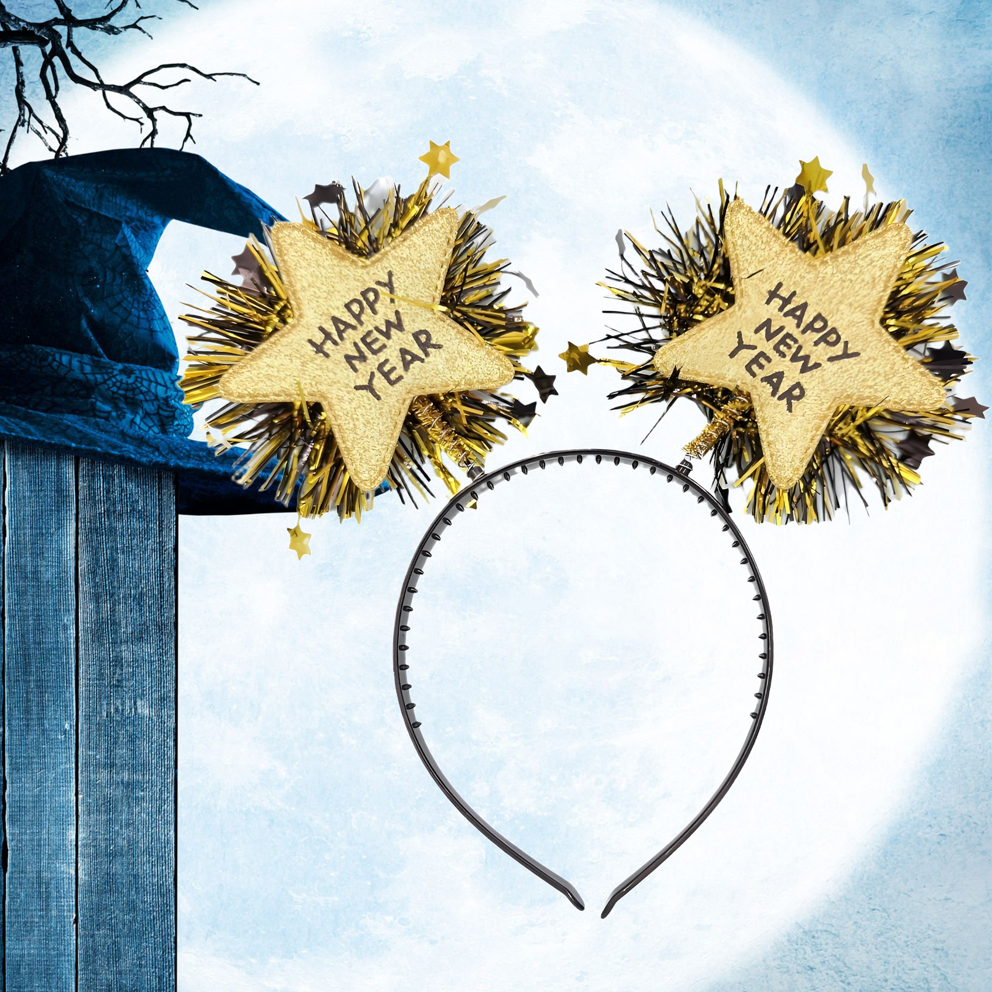 Happy New Year Star Headband 
