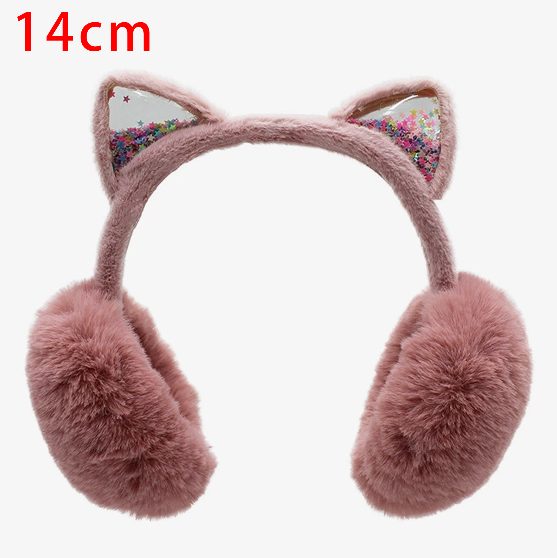 Cute Cat Ear Earmuffs with Glitter
