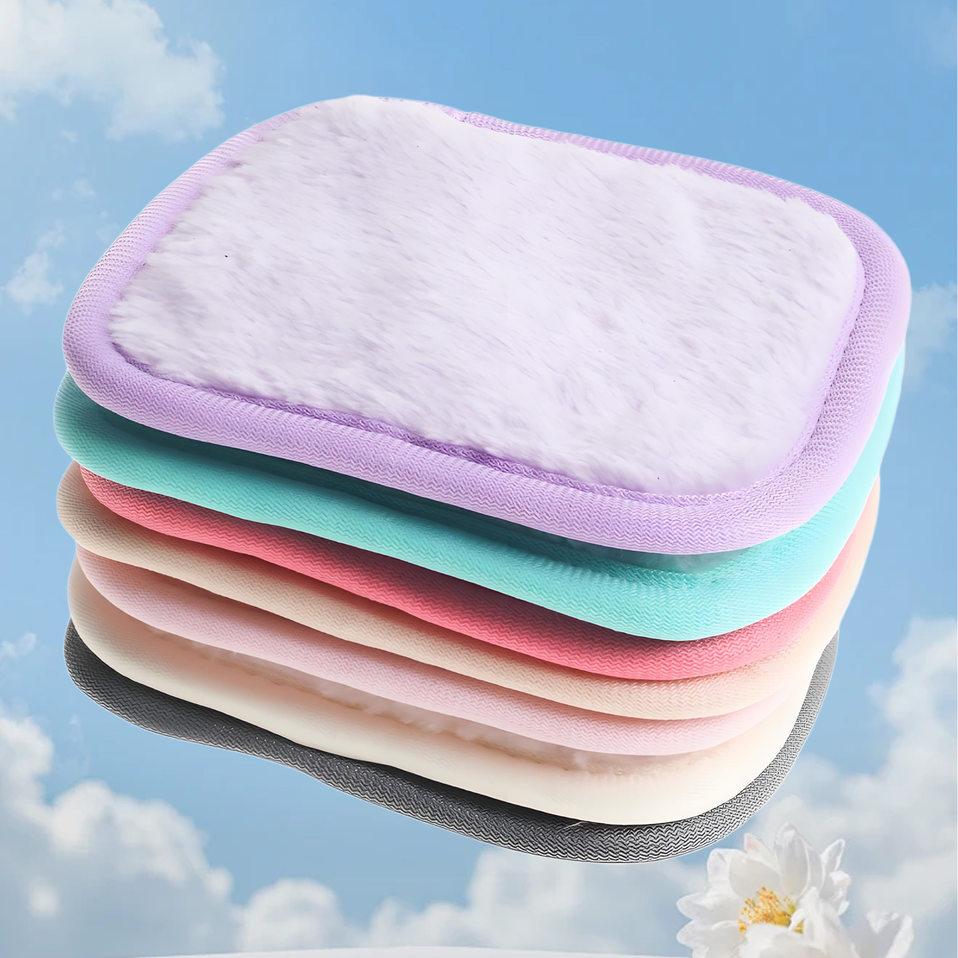 Flannel Reusable Makeup Remover Pads