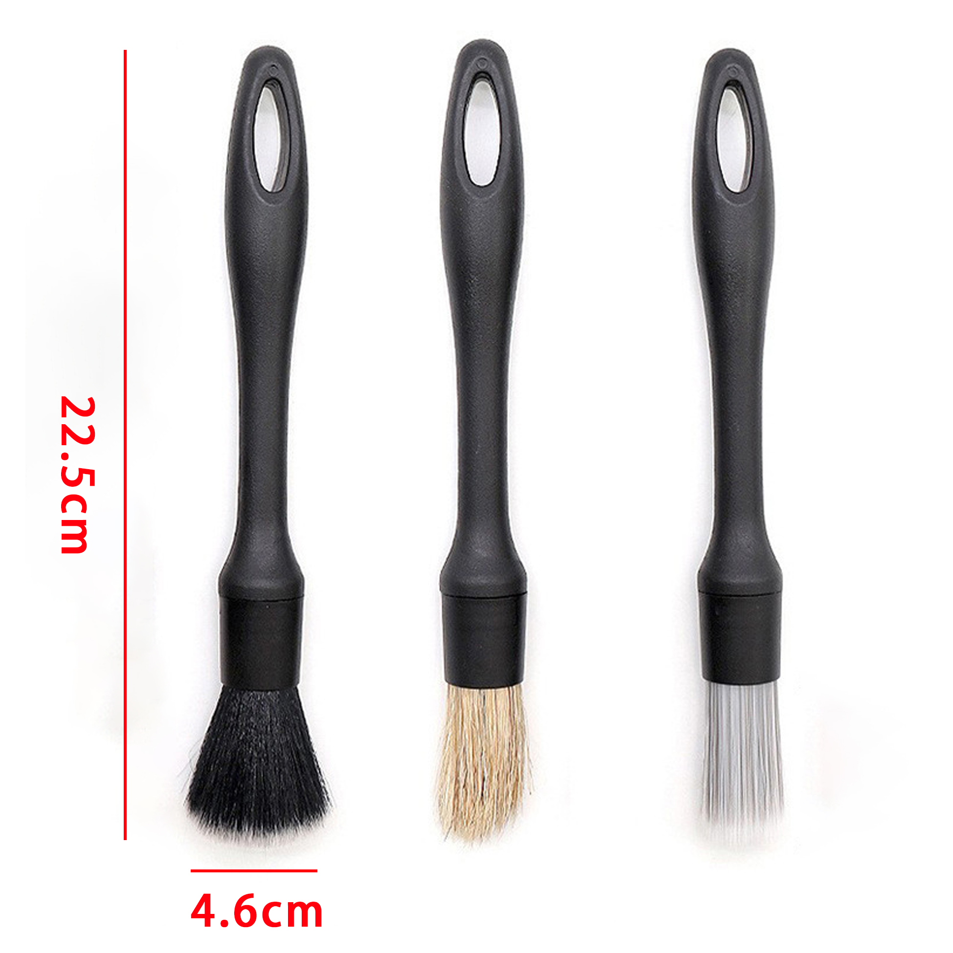 3 Pieces Professional Car Cleaning Brush Set