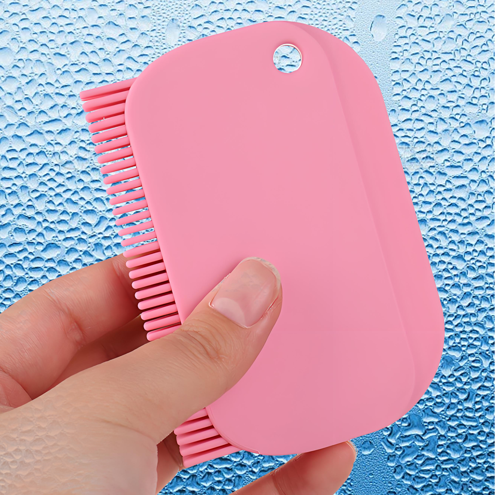 Silicone Squeegee And Brush Combo