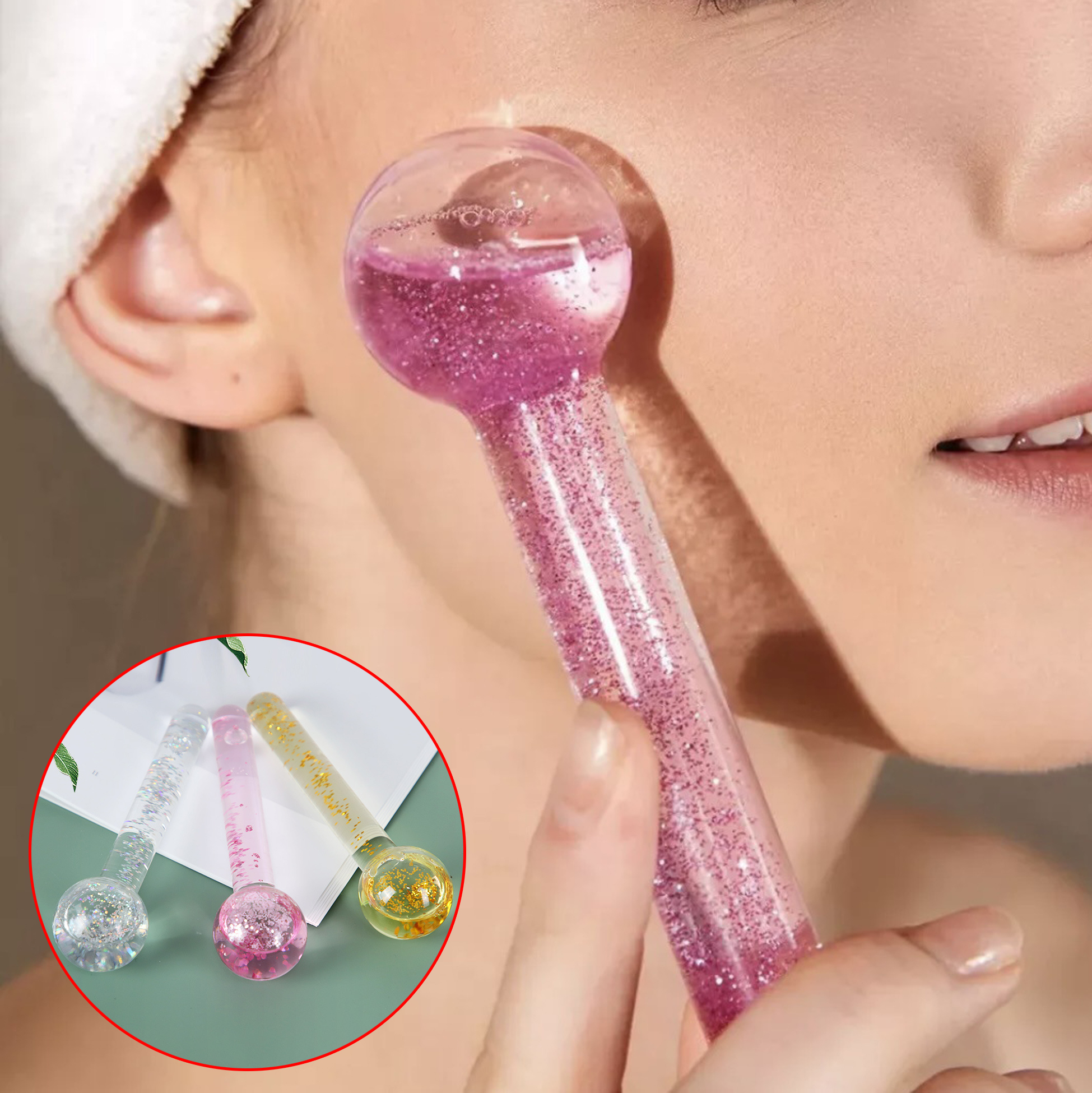 Gel Filled Facial Ice Globes