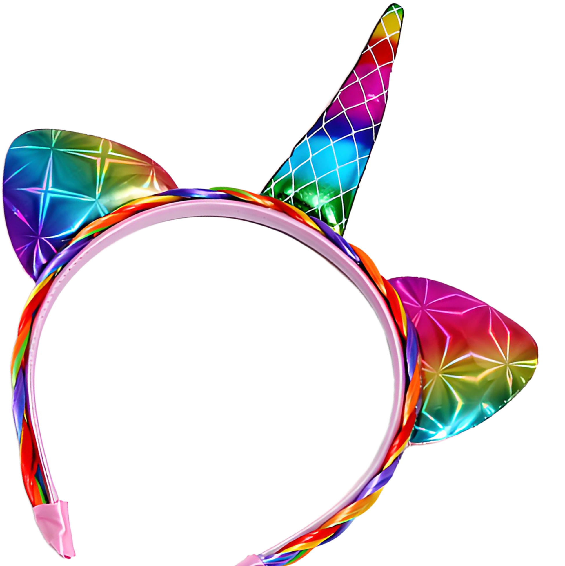Rainbow Unicorn Headband with Tail