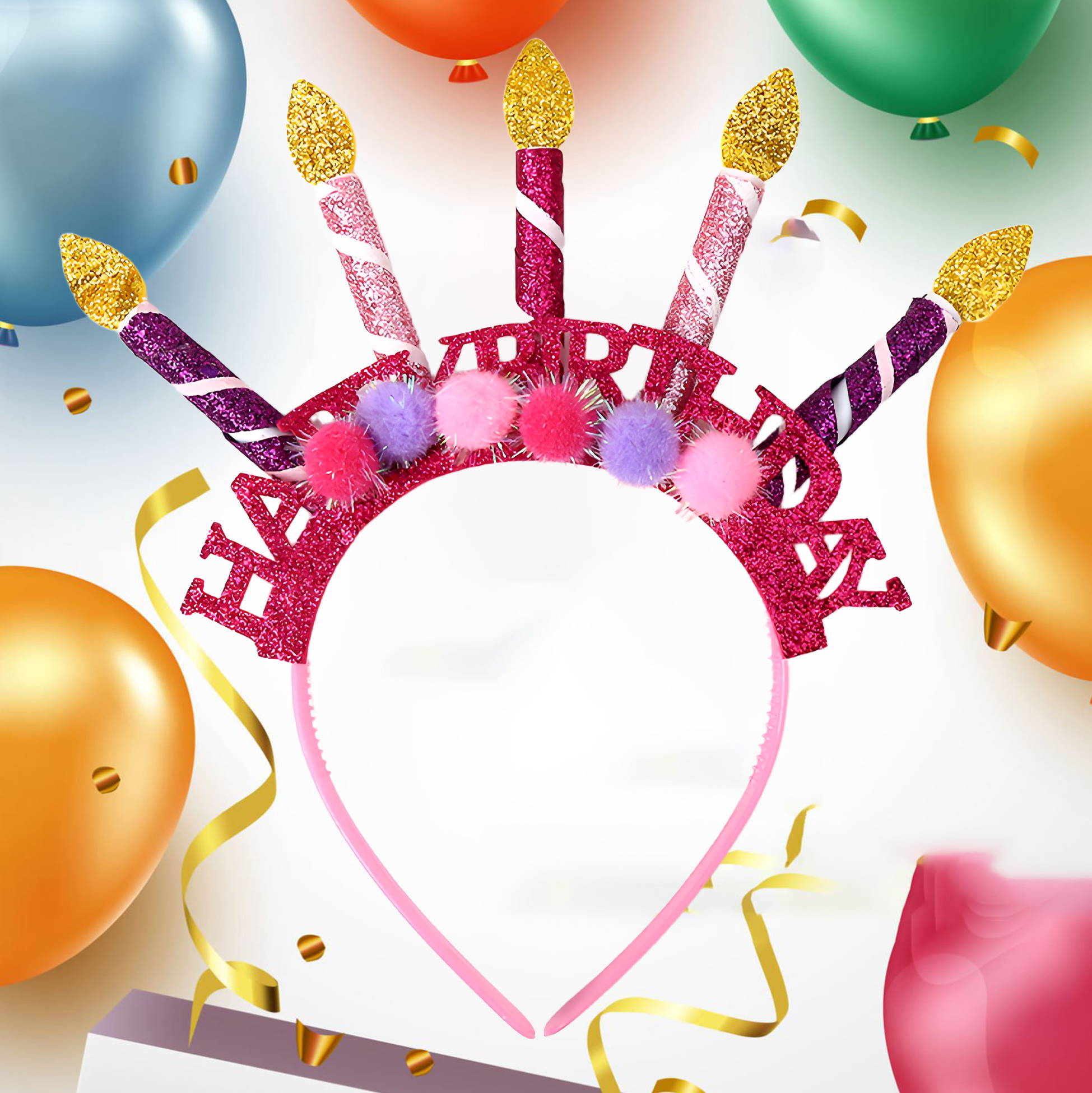 Happy Birthday Candle Headband